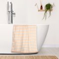 thumbnail image 5 of REGALWOVEN Oversized 2 Pack Stripe Bath Towel Set, Cotton, Highly Absorbent Towels for Gym, SPA, Yoga Orange 28" x 56", 5 of 7