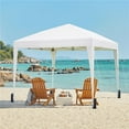 thumbnail image 2 of Yaheetech 12x12 Ft Pop Up Adjustable Canopy Tent with 4 Sidewalls and Roller Bag, White, 2 of 7