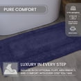 thumbnail image 3 of Home Weavers Classy Bathmat 100% Cotton Tufted Bath Rug, Extra Soft and Absorbent Bath Rugs, Non-Slip Bath Mats, Machine Washable bath rugs for Bathroom, 21"x34" Rectangle, Navy, 3 of 10