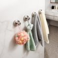 thumbnail image 4 of Ganchos de ventosa para colgar para ganchos de ducha, baño, ducha, lufa, para ventanas de vidrio, espejo, azulejos, adhesivos, ganchos para colgar toallas de baño (paquete de 4 unidades), 4 of 5