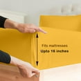 thumbnail image 3 of Premier Colorful Colorful Bright 4 pc Microfiber Sheet Sets - 8 Colors - Bright Yellow - Full, 3 of 6