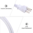 thumbnail image 2 of Cable de enchufe de 3 clavijas Cable de alimentación de repuesto Cable de suministro de plástico con clavija estilo americano Iluminación práctica, 2 of 6