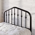 thumbnail image 4 of Amolife Twin Size Bed Frame, Heavy Duty Metal Platform Bed with Victorian Vintage Headboard & Footboard, Black, 4 of 8