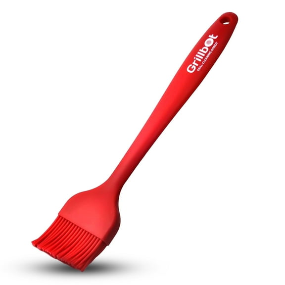Grillbot Silicone Basting Brush – Heat-Resistant, for Grilling & Cooking, Easy to Clean (Red)