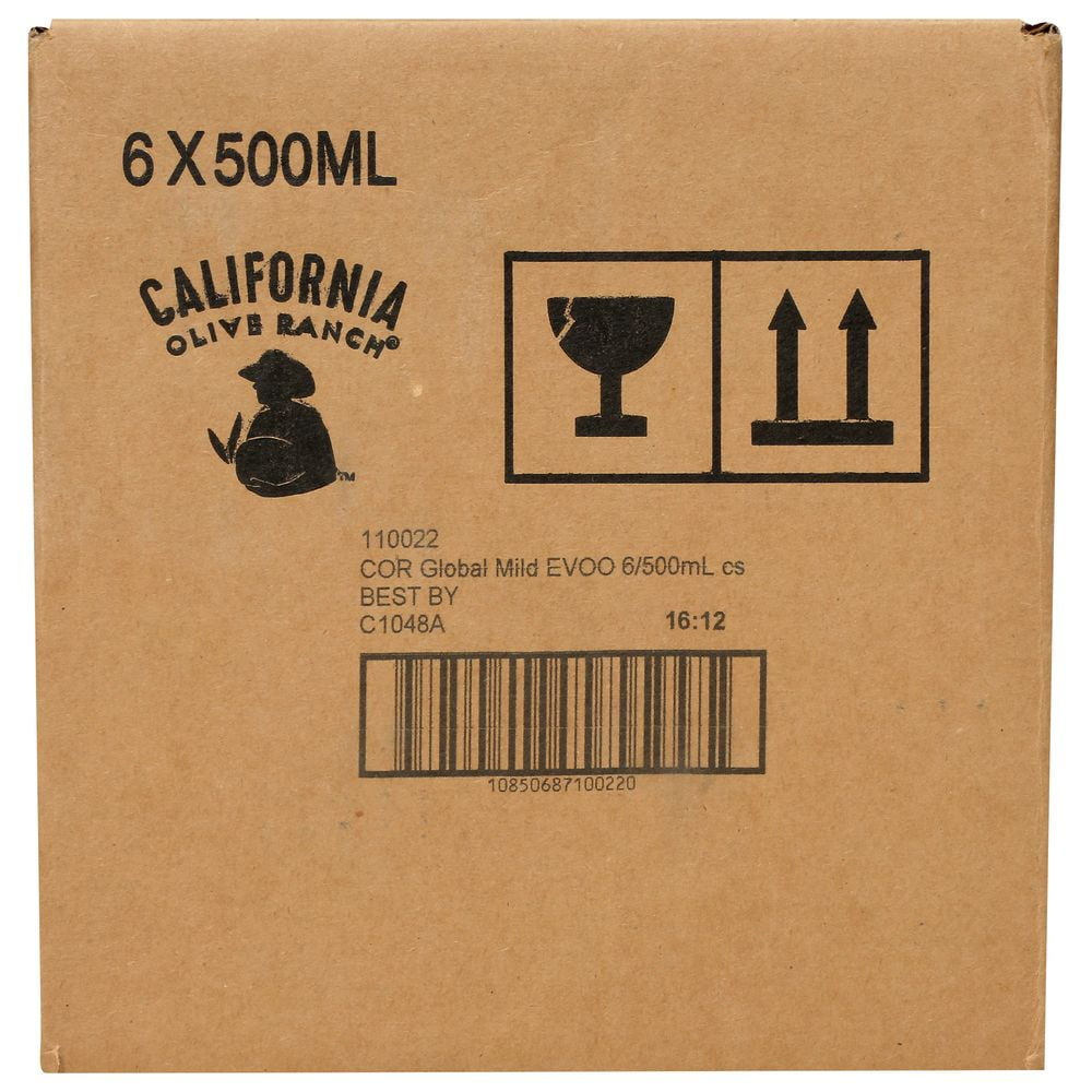 California Olive Ranch Mild and Buttery Extra Virgin Olive Oil, 16.9 Fluid Ounce -- 6 per Case.