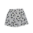 thumbnail image 5 of Mens Disney Mickey Mouse Pajama Sleep Shorts Gray Black Pockets, 5 of 7
