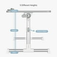 thumbnail image 4 of Height & Angle Adjustable Laptop Stand, Foldable Portable Lap Desk Stand for 17" Laptops, Sofa Breakfast Tray Table for Reading and Writing, 4 of 10
