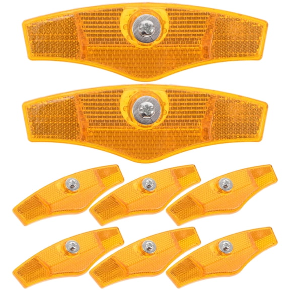 BESTYASH 8-Piece Rear Bike Reflector Set, Plastic Cycling Reflectors for Adult Safety
