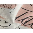 thumbnail image 4 of Ambesonne Modern Quilted Bedspread Set 3 Pcs, Just Married Tulip Heart, Queen Size, Coral Black White, 4 of 5