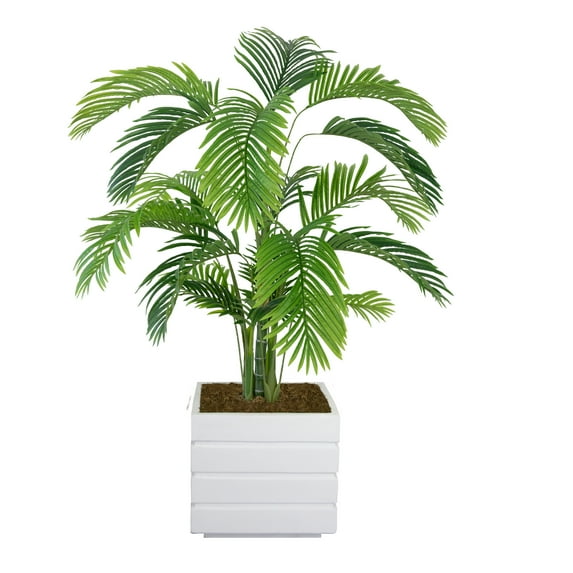 Artificial Faux Real Touch 5.5 Feet Palm Tree With Planter