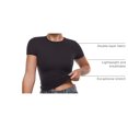 thumbnail image 4 of Remera INLYRIC Ultra Manga Corta Doble Capa Negra XL, 4 of 6