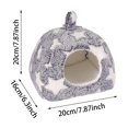 thumbnail image 2 of Rabbit Hideout Pig Hideout Bed, Bunny Bed for Rabbit Pig Hiding Hut, Small Animals Washable Winter Sleeping House for Small Pet, Cozy Small Animal Shelter Collection, Warm Pet Resting House Set, 2 of 3