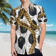 thumbnail image 5 of High Quality Hawaiian Shirts for Men Short Sleeve Aloha Beach Shirt Floral Summer Casual Button Down Shirts Blouses BPS9SJ, 5 of 7