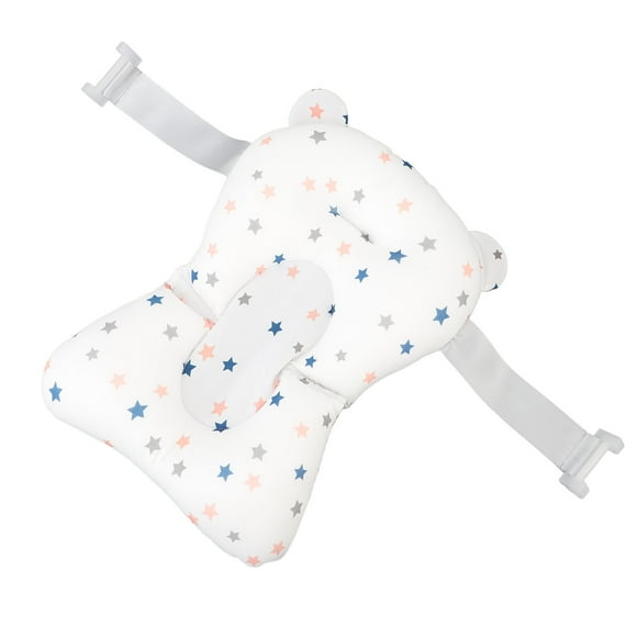 Cojín Para Bañera De Bebé, Antideslizante, 3 Correas Seguras, Soporte Para Baño Infantil, Algodón Y Partículas De EPS Para Piscina