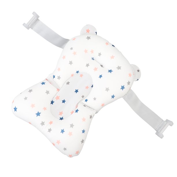 Cojín Para Bañera De Bebé, Antideslizante, 3 Correas Seguras, Soporte Para Baño Infantil, Algodón Y Partículas De EPS Para Piscina