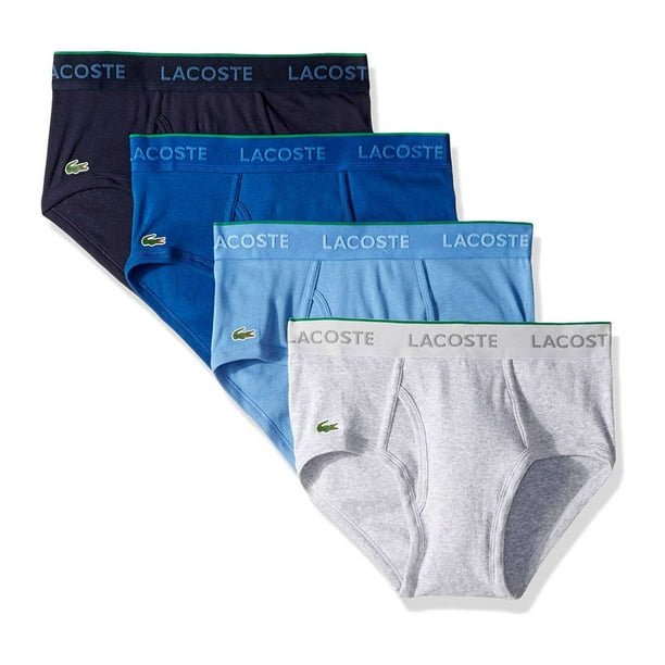 Lacoste - Lacoste Men's Essentials 4-Pack Cotton Classic Briefs ...