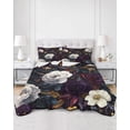 thumbnail image 3 of Garden Floral Twin Size Down Alternative Comforter, Lightweight Comforter Quilt Bedding Set with Pillow Shams Blossom Botanical Wildflower All Seasons Bed Comforter Duvet Insert 68"x86", 3 of 7
