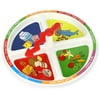 kidsfunwares 4-square meal plate - promotes healthy eating habits - teaches portion control - encourages creativity and imagination at the dinner table - great gift for kids - dishwasher safe