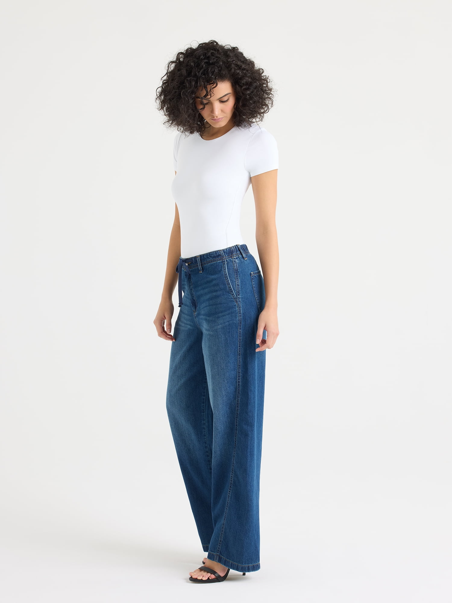 Sofia by Sofia Vergara Women's and Women's Plus Size Diana Relaxed Trousers, 30.5" Inseam, Sizes 0-26W