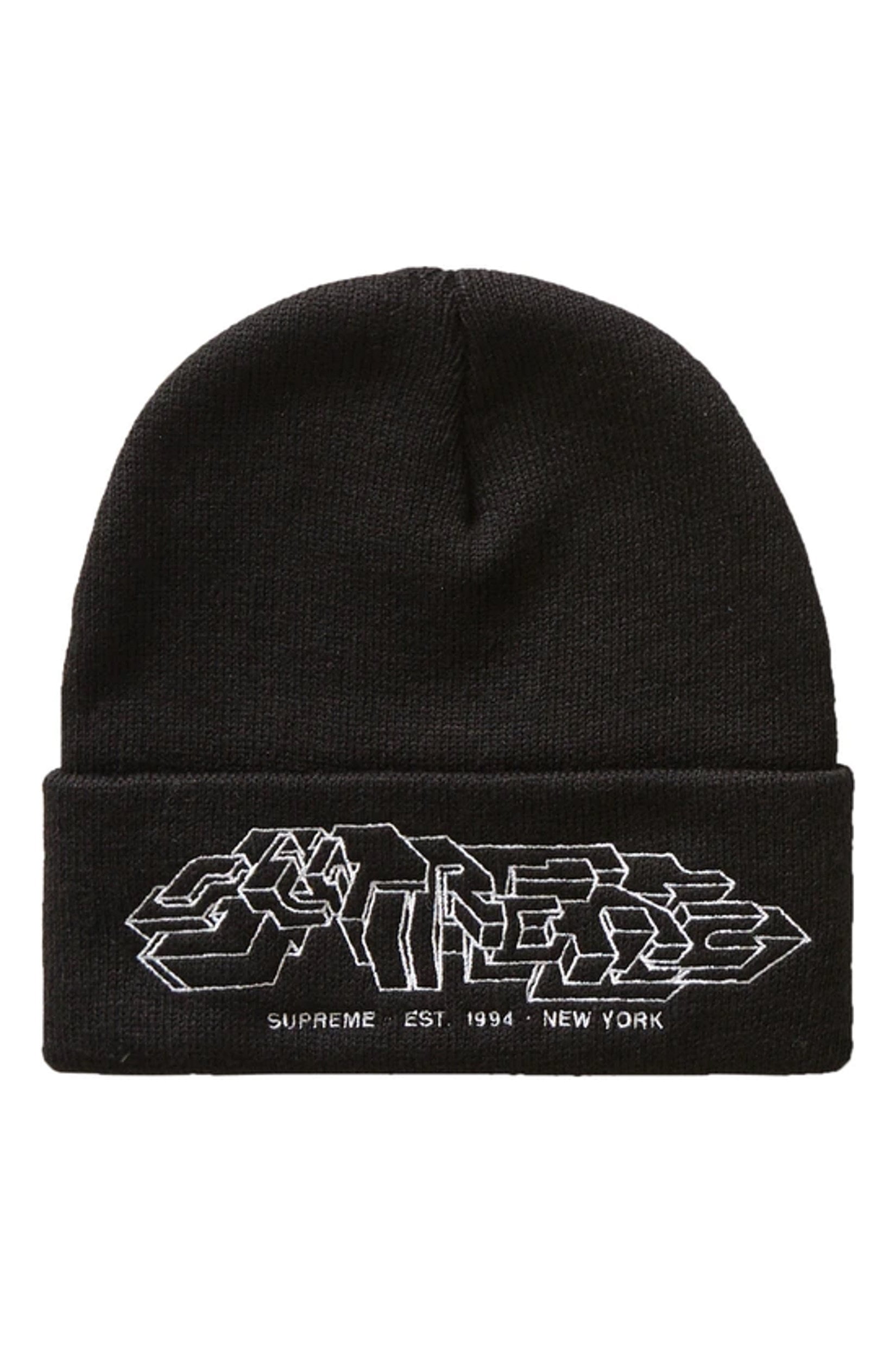 Supreme Delta Logo Beanie Black 