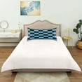 thumbnail image 6 of Black Blue Checked Pattern Queen Size Satin Pillowcase 30''x20'' Double-Sided Print Soft Wrinkle Resistant, 6 of 9