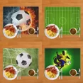 thumbnail image 2 of 2024 Placemat Soccer Football Field Print for Dining Table Linen Tableware Mat Coffee Cup Pads Dining Table Mats Kitchen Accessories, 2 of 7