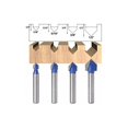 thumbnail image 4 of Lishi Solid Carbide CNC Router Engraving V-Grooving Bit Set - 4PCS, 6.35mm Shank, 90 Degree, 4 of 5