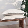 thumbnail image 2 of PureCare Dual Sided Reversible Soft Touch/Bamboo Sham Set Queen Pillow with Tencel ™ Lyocell Modal Fibers and Lush Bamboo - 20" x 30", 2 of 4