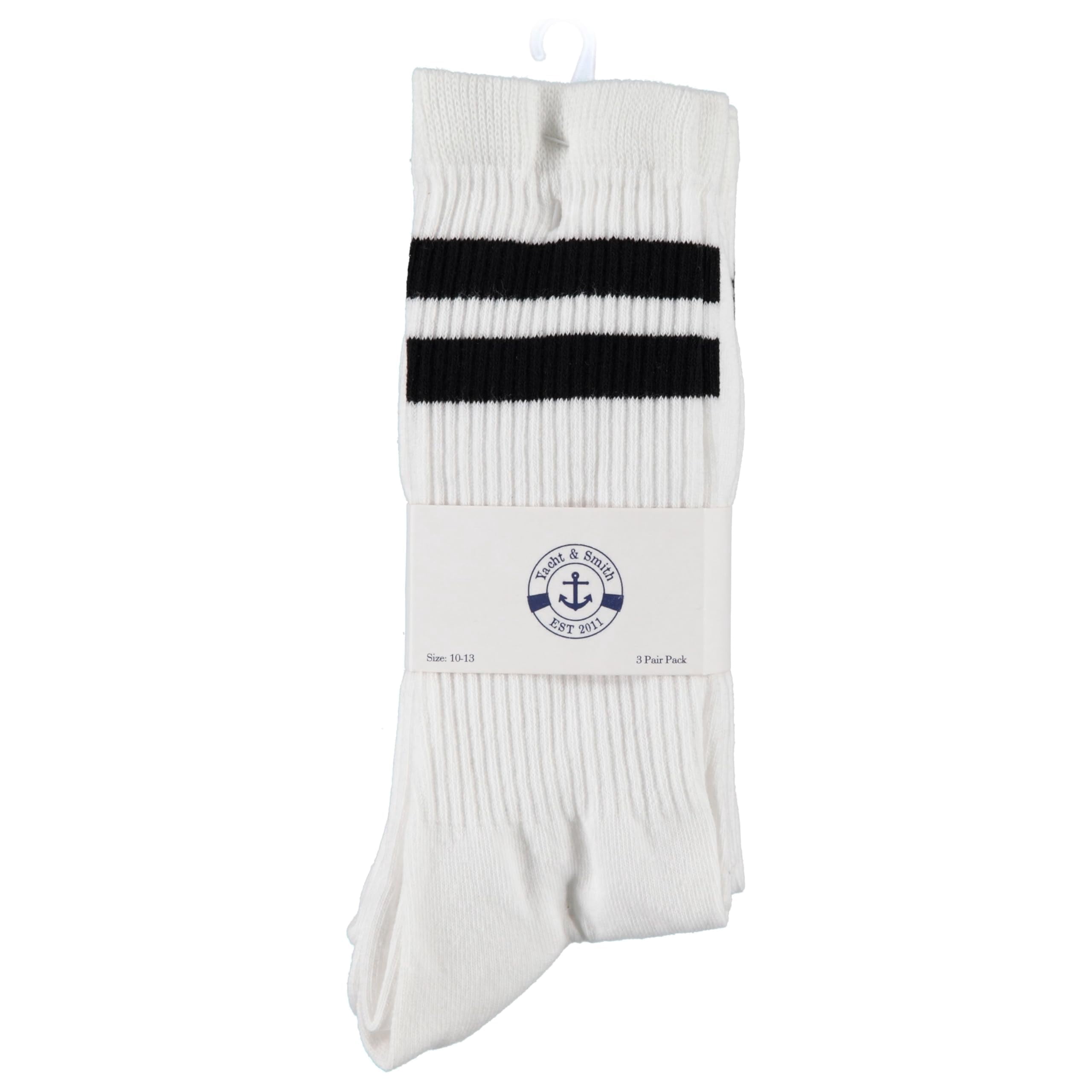 Yacht & Smith 96 Pairs Wholesale Sample Socks Mens, Crew and Ankle Socks - Mixed Assorted Random Colors Wholesale Lot Bulk, Great for Donating Shelters