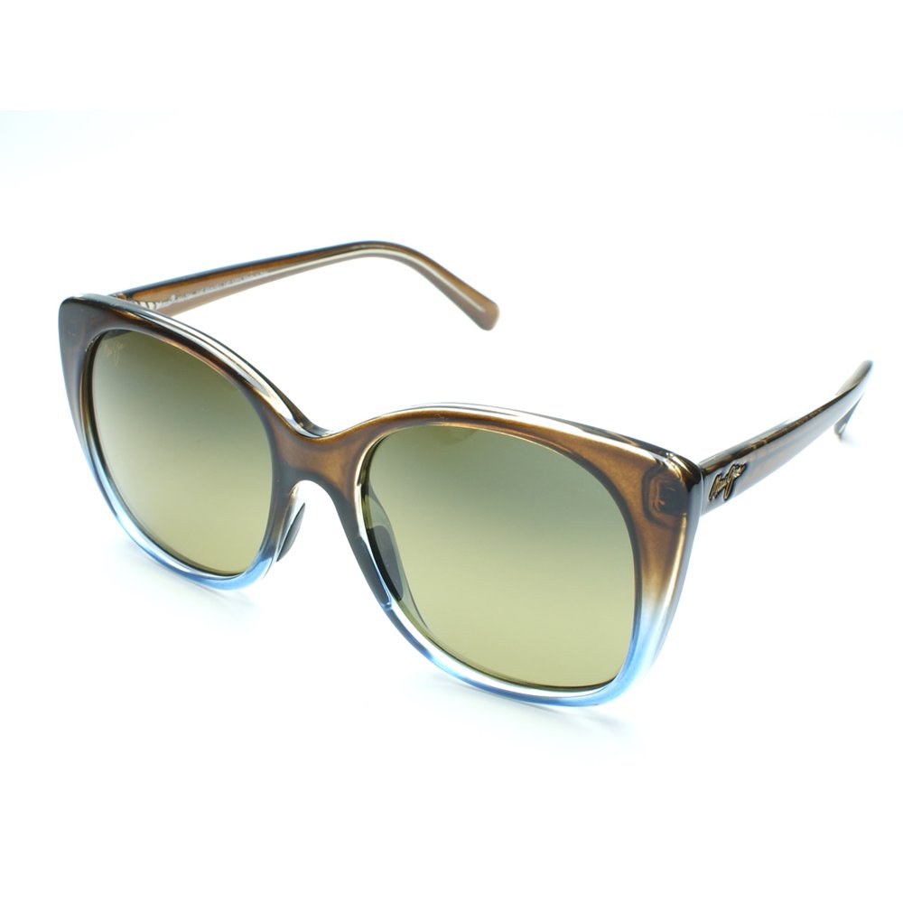 Maui Jim Mele HS79401F Sunglasses Trans Dark Chocolate w/Blue/HCL