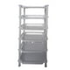 thumbnail image 2 of Organizador de plástico blanco para estante de almacenamiento de 6 niveles | Unidad de estanterías multicapa para salón, baño, cocina, oficina. Montaje fácil | 75x27x18cm | 1 pieza, 2 of 6