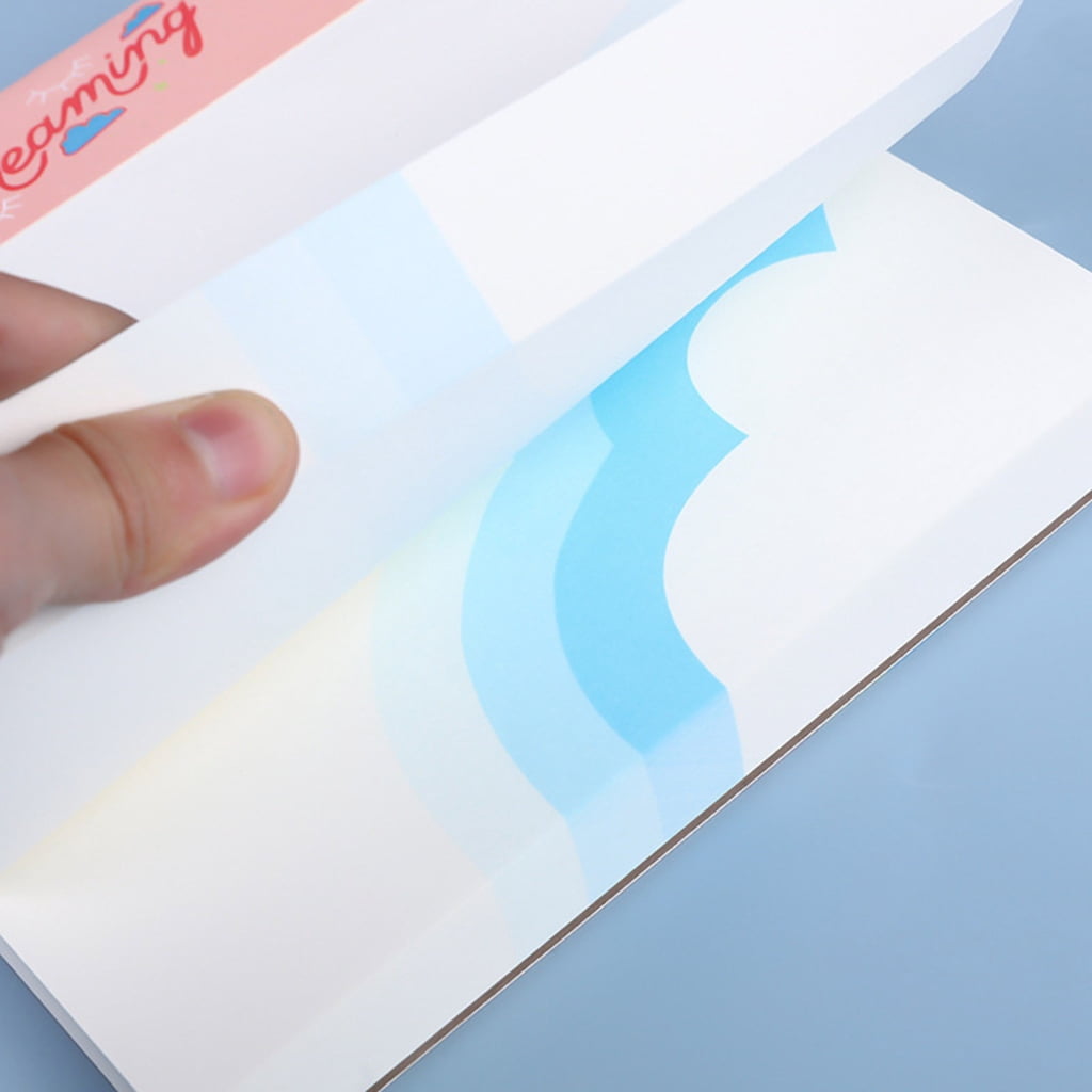 Removable Stick Memo Pad Writing Pad, Simple Design Memo Notepads Selves-Adhesive Stick Notes Pad Selves-Stick Note Pad