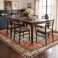 thumbnail image 4 of Wonnitar 5' x 7' Boho Area Rug for Living Room, Washable Rug for Bedroom Vintage Oriental Traditional Carpet Accent Rug for Dinning Room Office Non Ship Low Pile Stain Resistant Red, 4 of 10