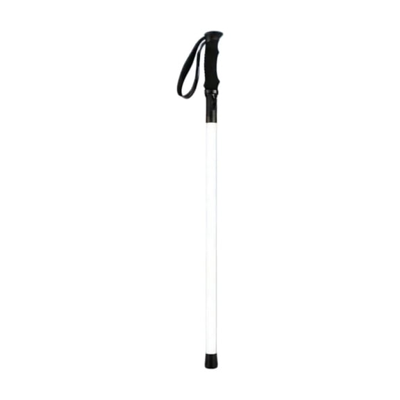 Built-in LED Light Walking Stick Waterproof Aircraft Aluminum Hiking Pole 4-Section Folding Trekking Staff With Carry Bag For Outdoor Camping