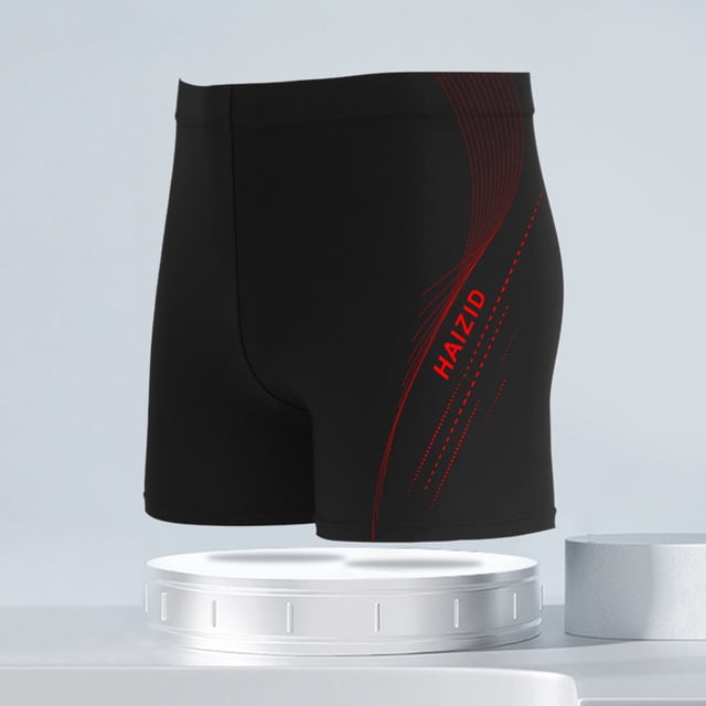 LSLJS Short de Bain pour Homme Slip de Bain à Jambe Carrée pour Homme Athlétique Séchage Rapide Maillot de Bain Short de Planche à Jambe Carrée pour Homme