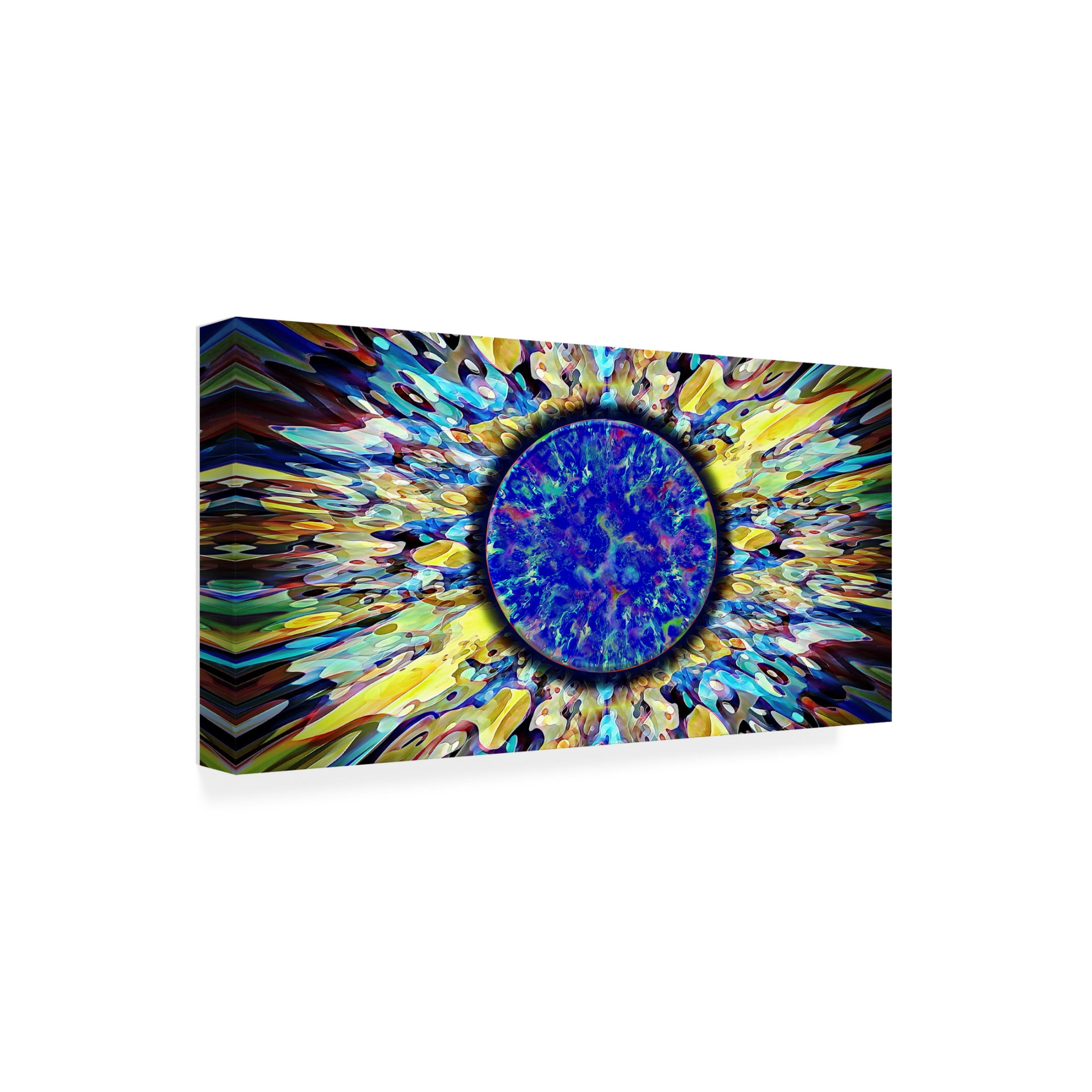 Canvas Wall Art - David Manlove 'Nova Eclipse' Wall Art for Living Room, Bedroom, or Office Décor by Trademark Fine Art - 19 x 10 Inches