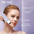 thumbnail image 4 of Skin Scrubber Spatula, Facial Scrubber for Pore Cleaning, Gentle Skin Care Tools with 4 Modes, Portable USB Rechargeable, Included 2 Silicone Covers, 4 of 7