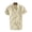 khaki, variant on Viworld Mens Linen Short Sleeve Solid Shirts Casual Loose Dress Soft Tops Tee