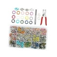 thumbnail image 1 of 300 Sets Metal Snaps Buttons Snap Fasteners Tool for Sewing Romper Clothing, 1 of 9