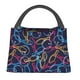 thumbnail image 1 of Disketp Multicolor Bowling Bolsa Térmica Estampada, Bolsa Térmica Aislante para Almuerzo, Playa y Campamento, 1 of 6