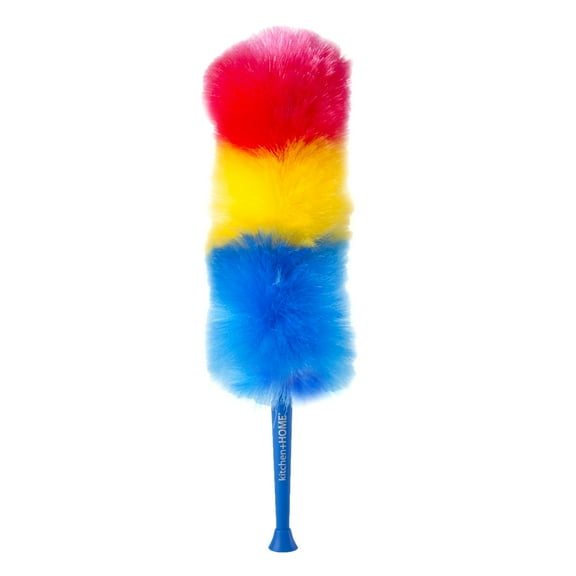 Kitchen   Home Static Duster Medium 18" Inch Rainbow Electrostatic Feather Duster, SC-102