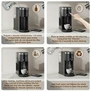 KNDKO Single Serve Coffee Maker for K Cup POD or Ground Coffee, 1200W Coffee Machine with 40oz Water Tank, Self-Clean, Quick-Heating for Home, Office