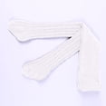 thumbnail image 3 of Nvzi Tights Cable Knit Leggings Stockings Clearance Pantyhose White 8-12 Years, 3 of 4