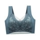 thumbnail image 2 of para mujer, ropa interior para mujer, todos los días, ligero, cómodo, para niñas, sin aros, cómodo, sin costuras para verano, Yoga Azul 4L 90BCD Salvador Sujetador de mujer, 2 of 10