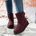 thumbnail image 5 of Women's Winter Snow Boots - Slip-On Shoes with Thick Anti-Slip Sole for Cold Weather, Outdoor & Casual Wear, 5 of 13