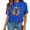 1-Blue, variant on Women's Vintage Dragonfly Daisy Wildflower Boho Graphic Short Sleeve Crew Neck Daily Casual Wear Tops
