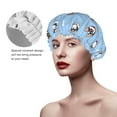 Adobk French Bulldog2 Print Shower Cap Large Shower Cap for Women