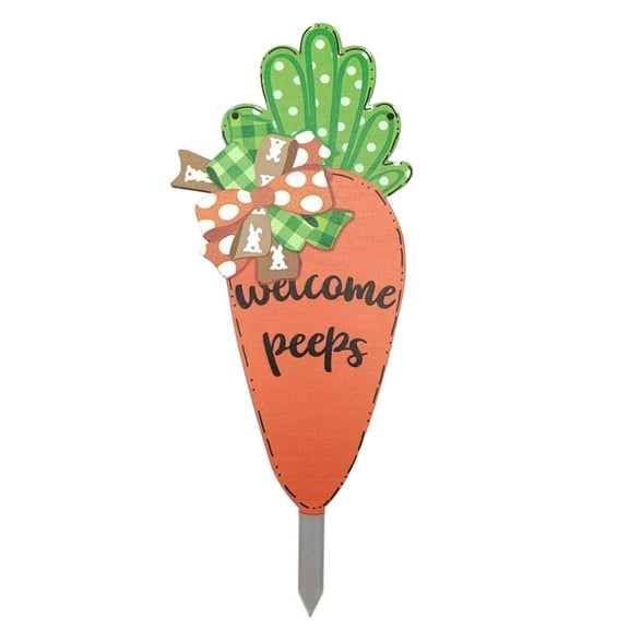 Easter Outdoor Decorations with Led Light, Easter Bunny Yard Signs with Stakes Large Rabbits Party Supplies for Spring Easter Lawn Garden Welcome Decoration