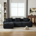thumbnail image 6 of 104" Sectional Couch Modular Sectional Sofa, Modern L Shaped Couch with 3 Pillows, Deep Seat Boneless Couches for Living Room, Comfy Cloud Couches for Bedroom Apartment, No Assembly, Charcoal, 6 of 11
