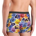 thumbnail image 3 of Uemuo The Garden Tricolor Pansy Flower Pattern Men's Boxer Briefs,Trunk Anti-Chafing,Comfortable, Durable, and Stylish Underwear-Medium, 3 of 9